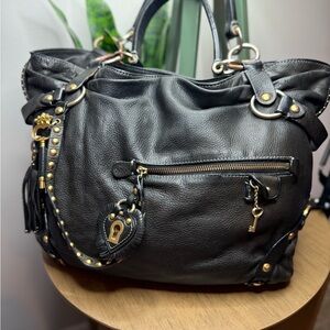 Rare vintage leather Juicy Couture